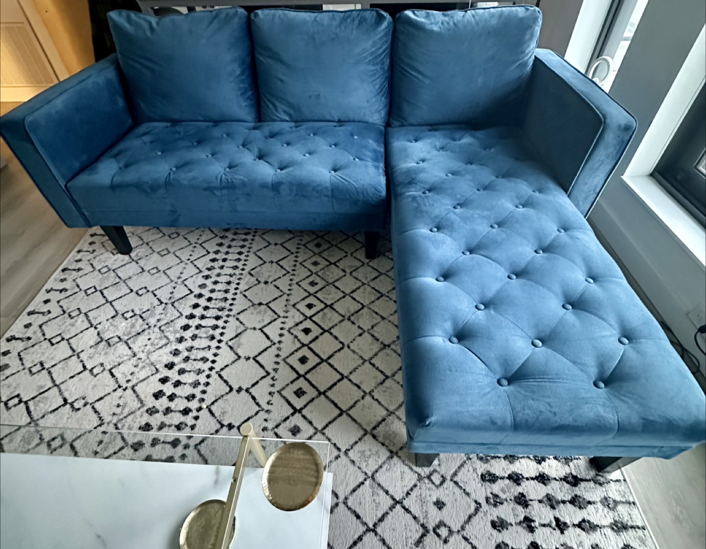 Velvet Sectional Sofa