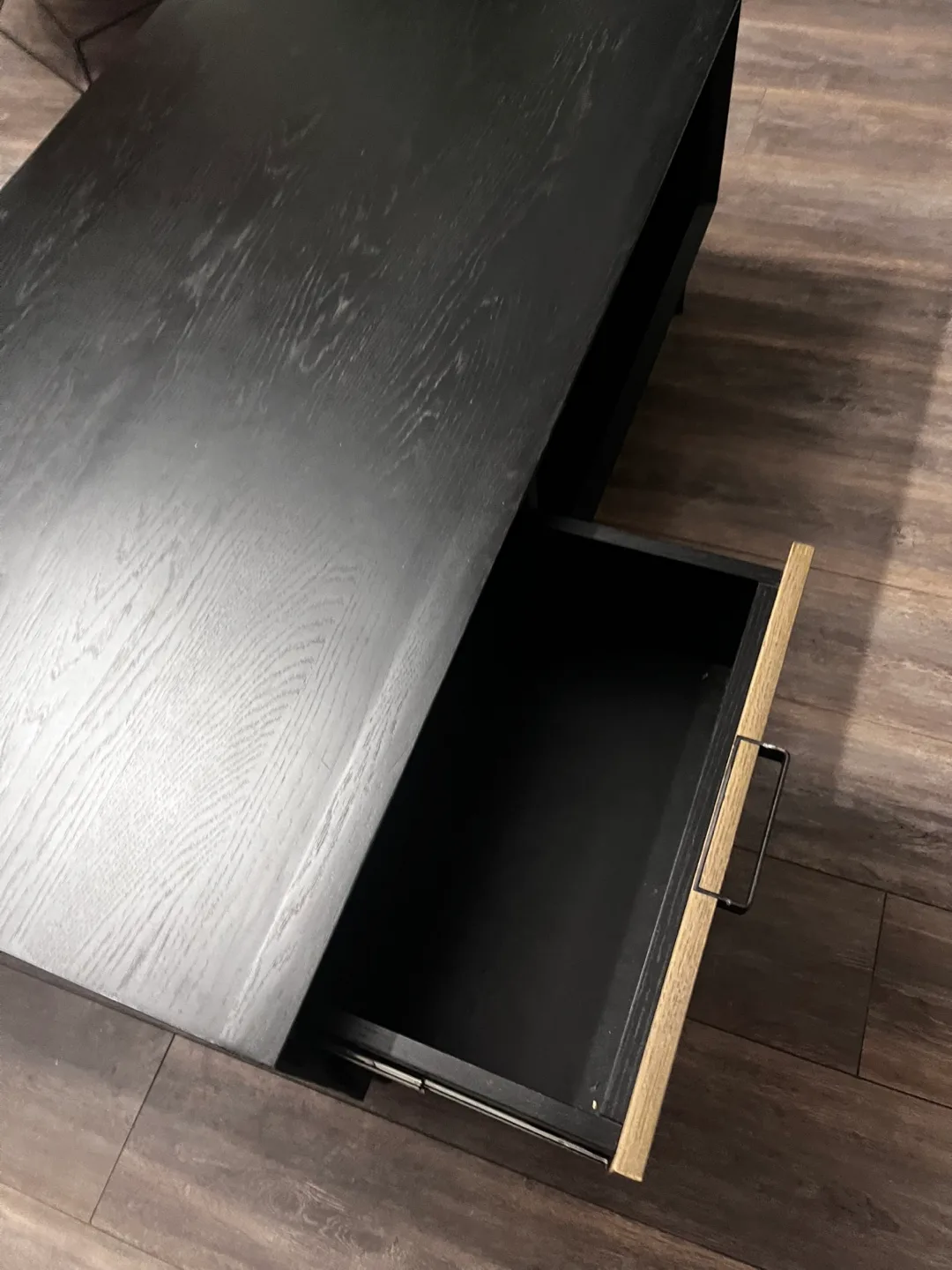 Modern Black/brown  Coffee Table with Storage image indicator(4)