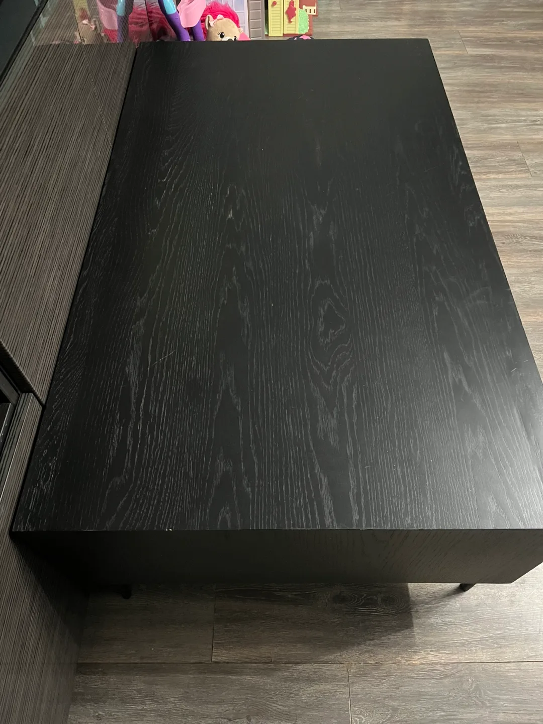 Modern Black/brown  Coffee Table with Storage image indicator(9)