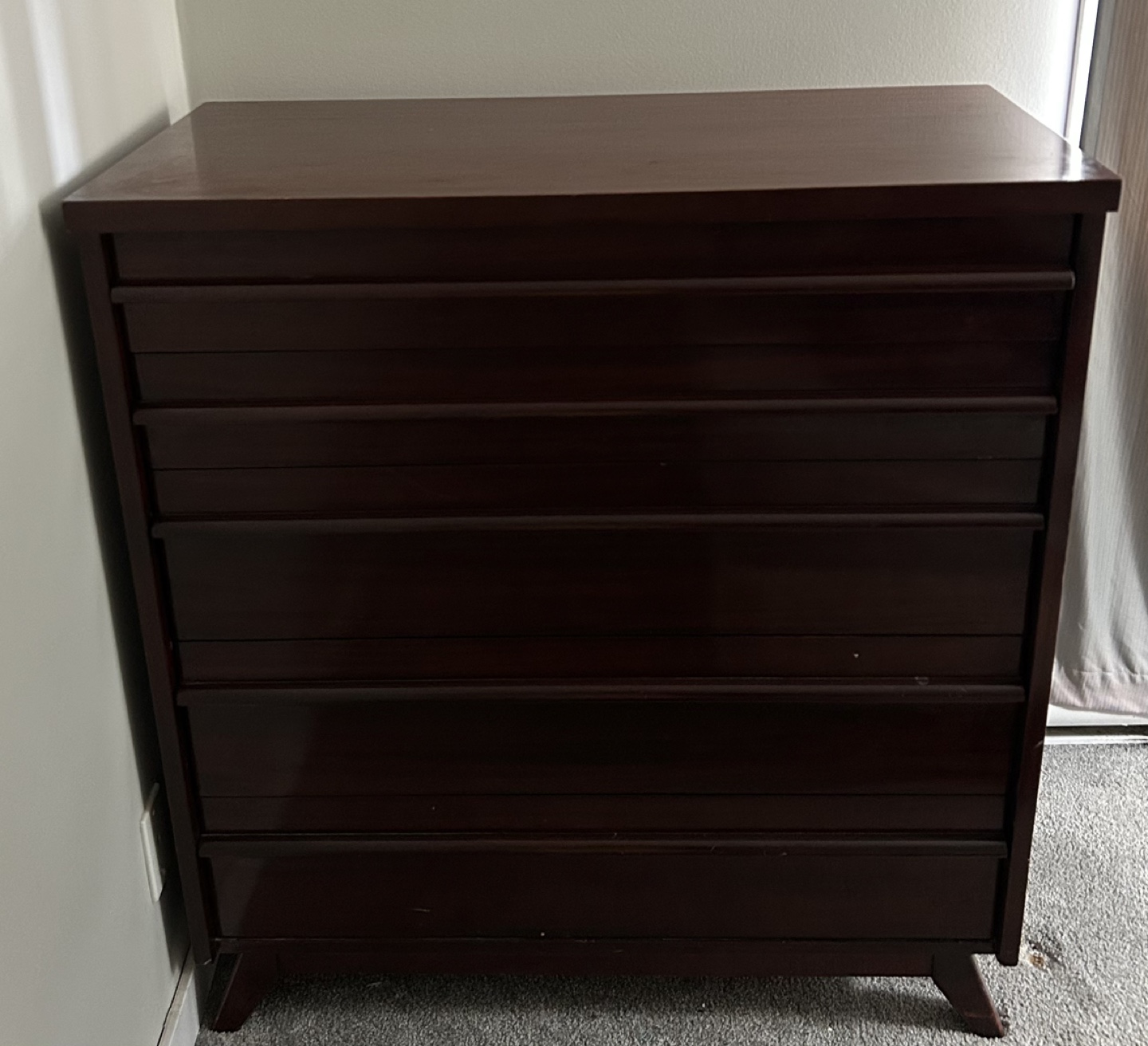 Mid-Century Modern Five-Drawer Dresser