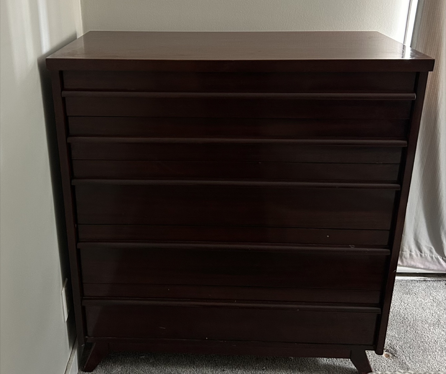 Mid-Century Modern Five-Drawer Dresser - photo 3