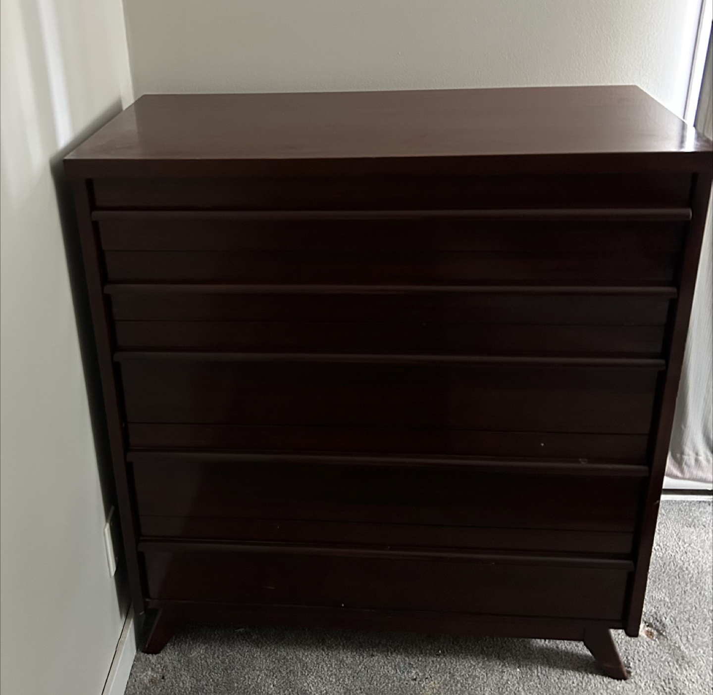 Mid-Century Modern Five-Drawer Dresser - photo 2