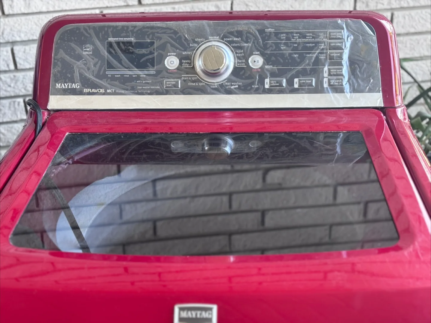 Maytag Bravos Mxw Top-Load Washer - Red thumbnail