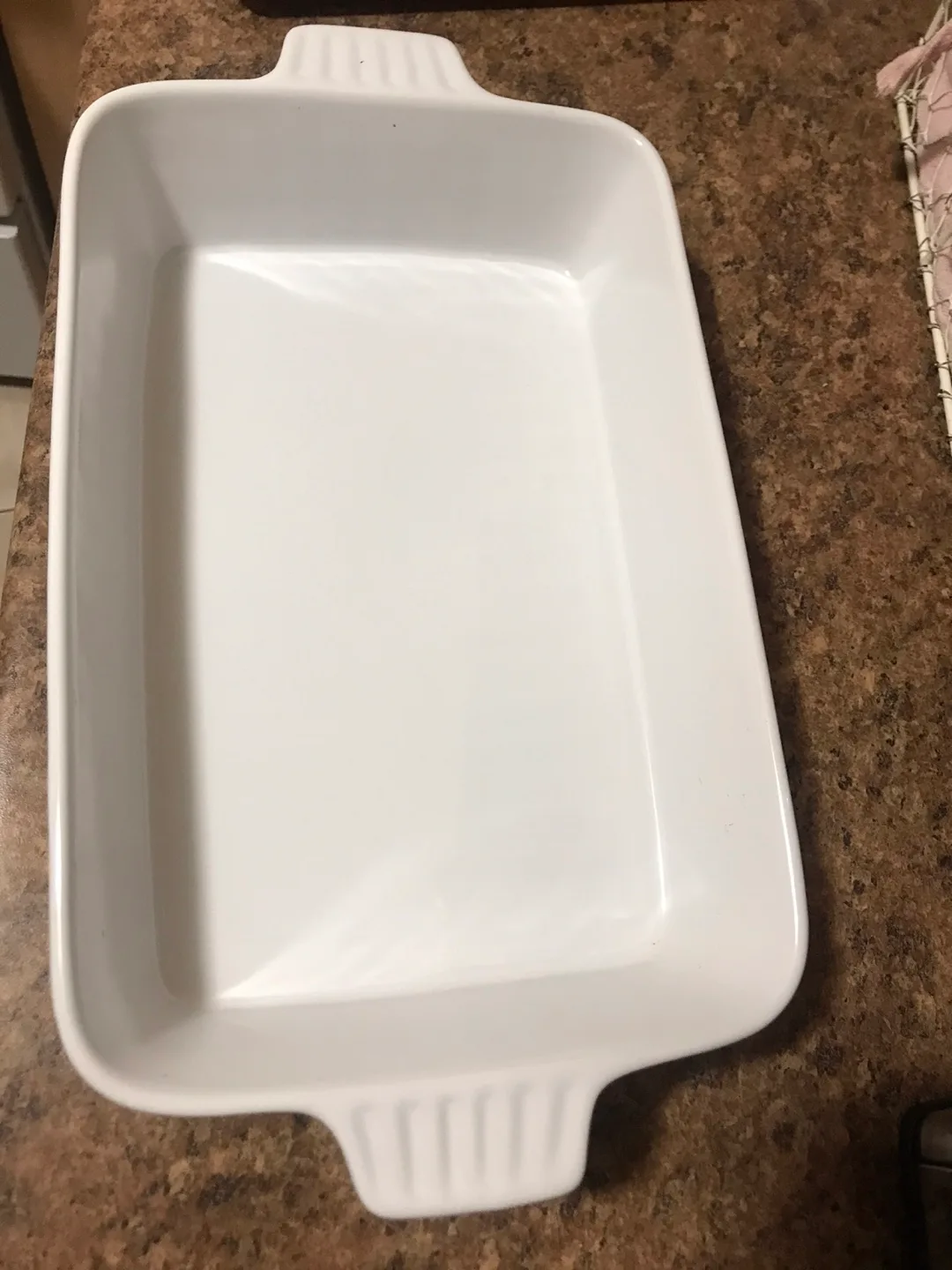 3 different sizes White rectangular baking dish thumbnail