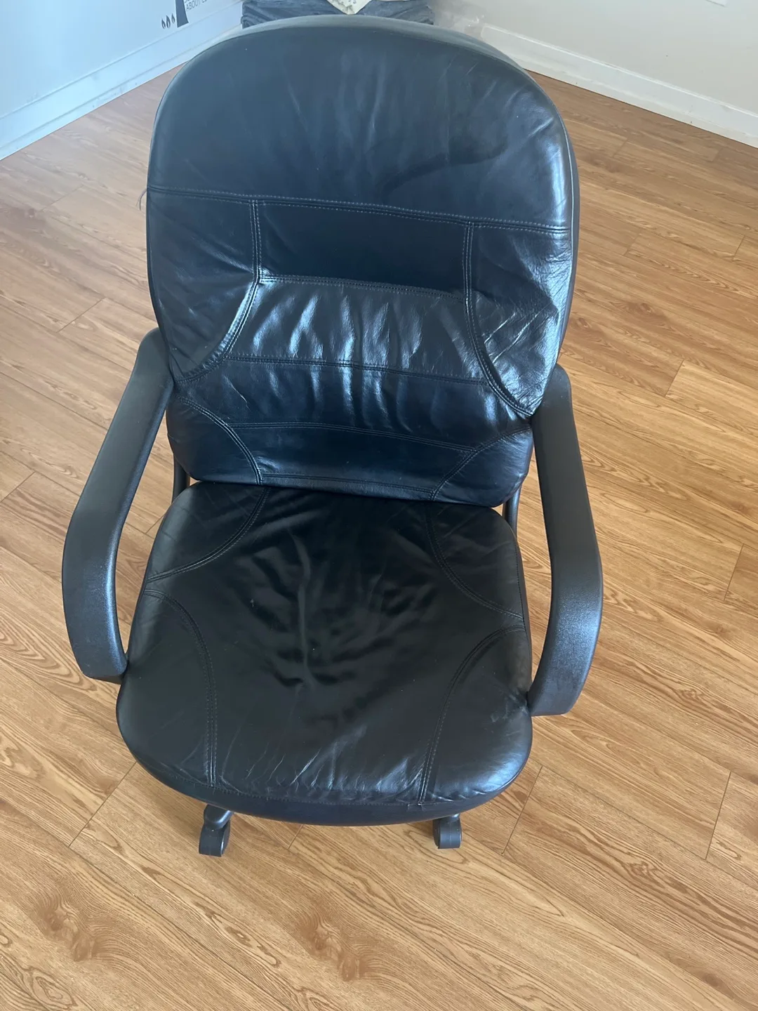 Black Leather Office Chair thumbnail