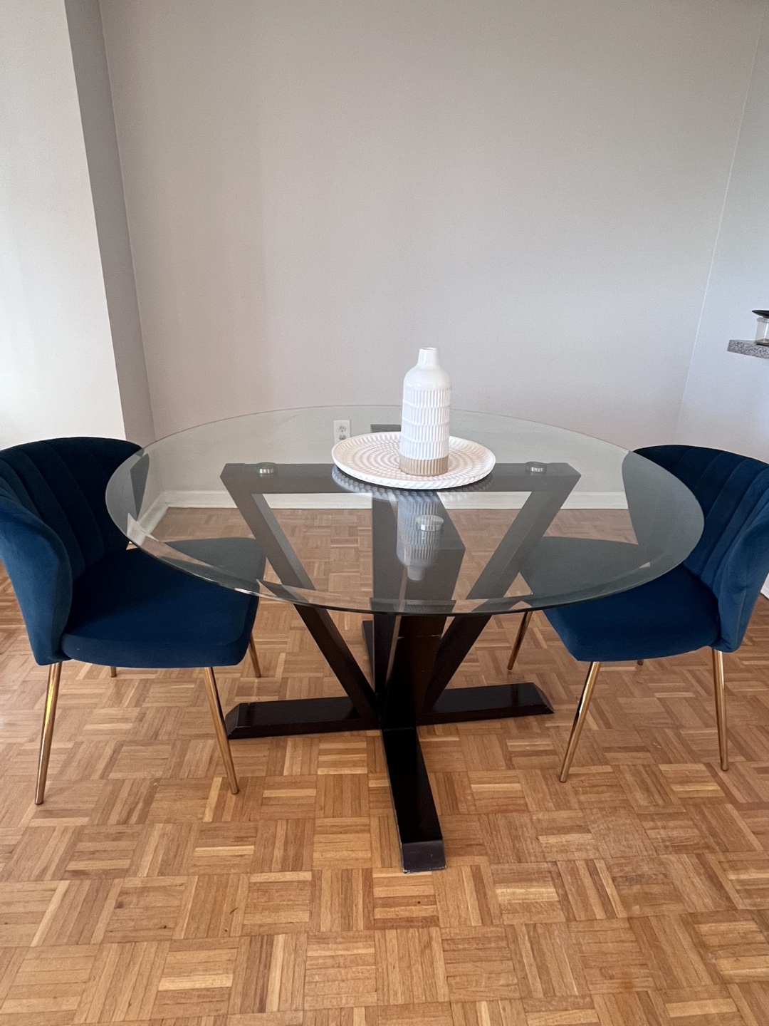 Glass Top Dining Table