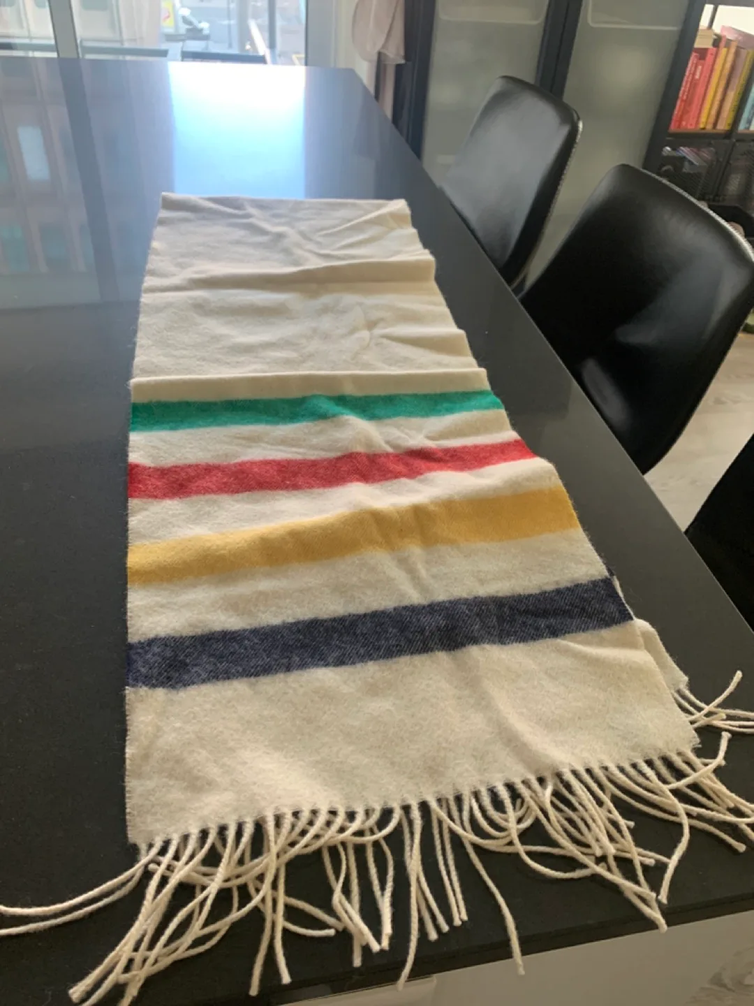 HBC Striped Wool Scarf thumbnail