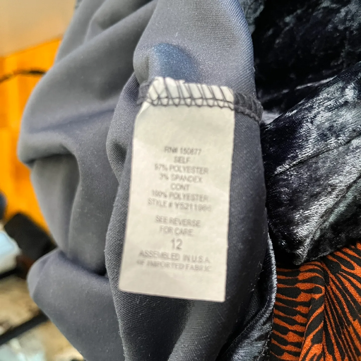 NWT Girls' Crushed Velvet Dress Sz 12 image indicator(4)