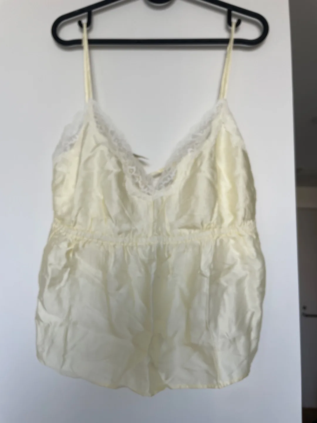 Aerie Cream Satin Sleep Set - Size Large image indicator(4)