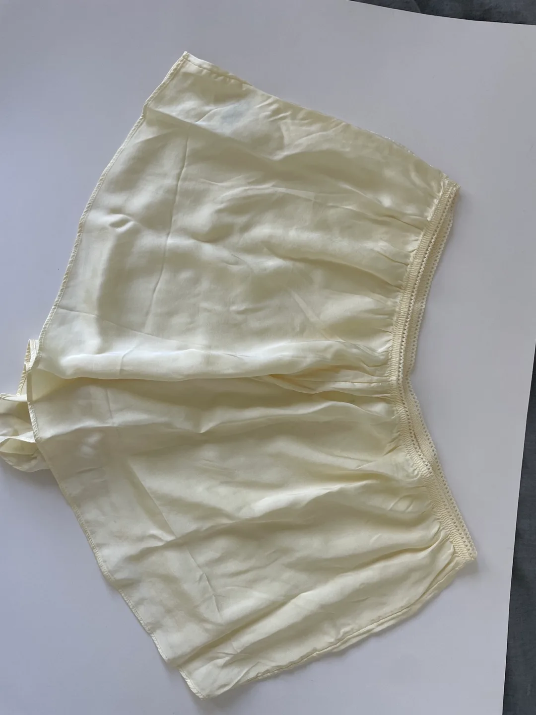Aerie Cream Satin Sleep Set - Size Large image indicator(3)