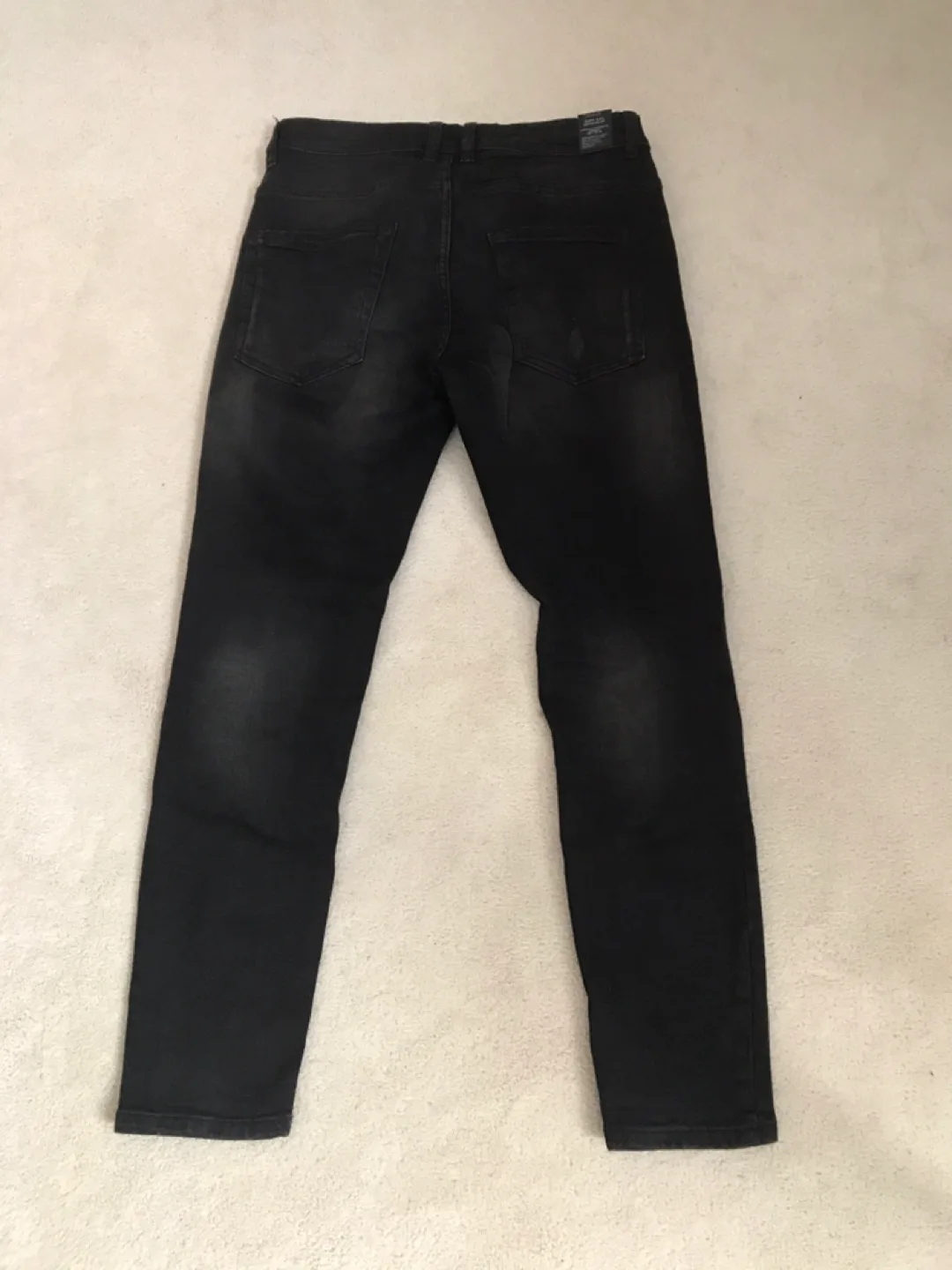 Zara Man Black Distressed Jeans Size 31 image indicator(5)