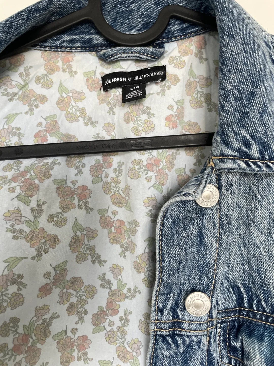 Joe Fresh x Jillian Harris Acid Wash Denim Jacket image indicator(3)