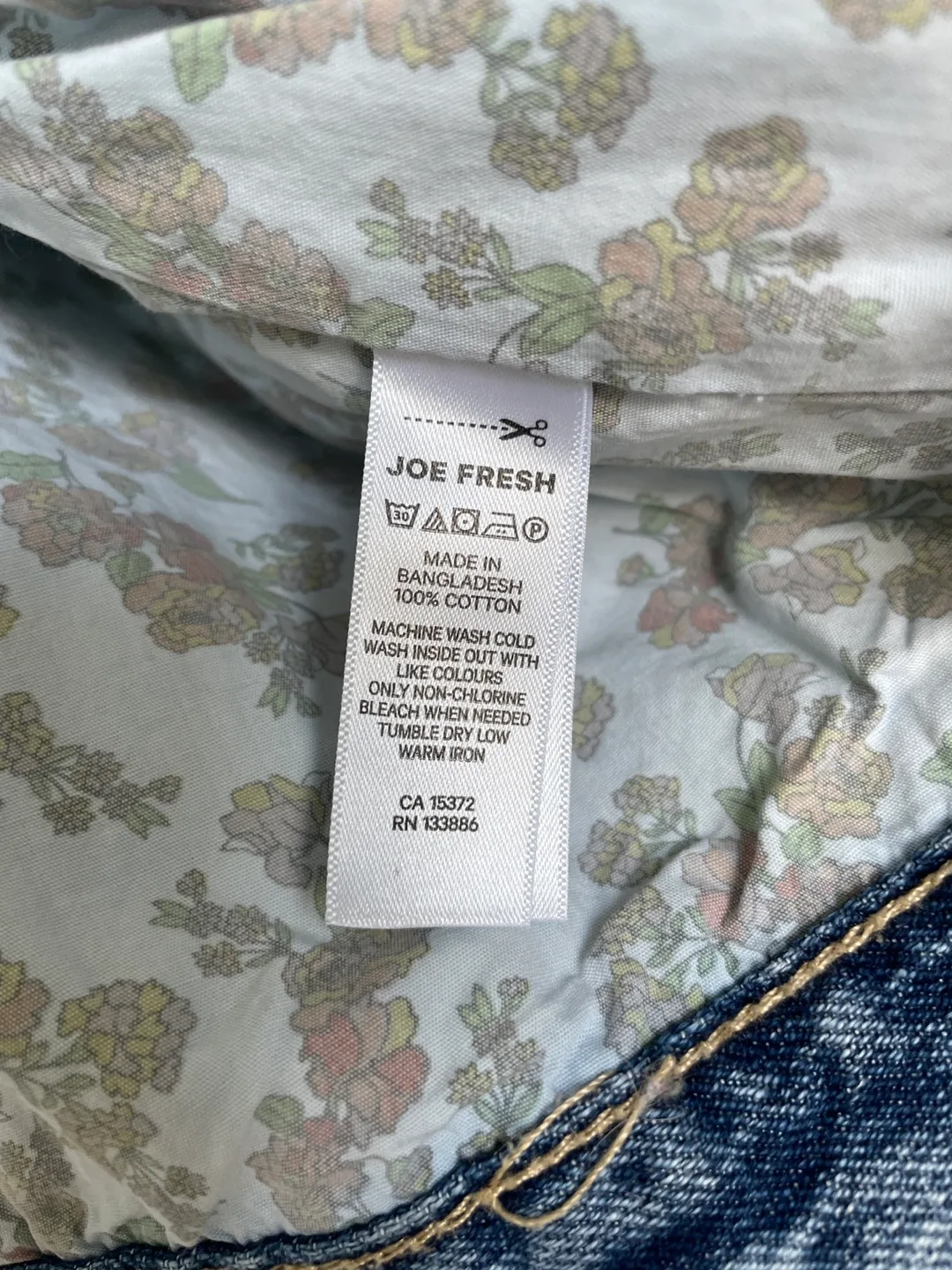 Joe Fresh x Jillian Harris Acid Wash Denim Jacket image indicator(5)