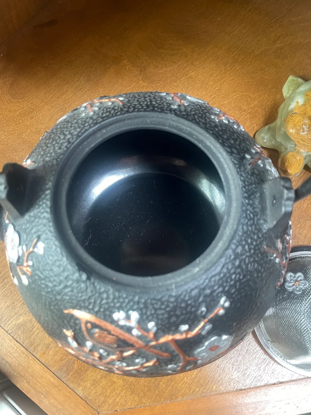 Cast Iron Teapot with Bird and Blossom Design image indicator(3)