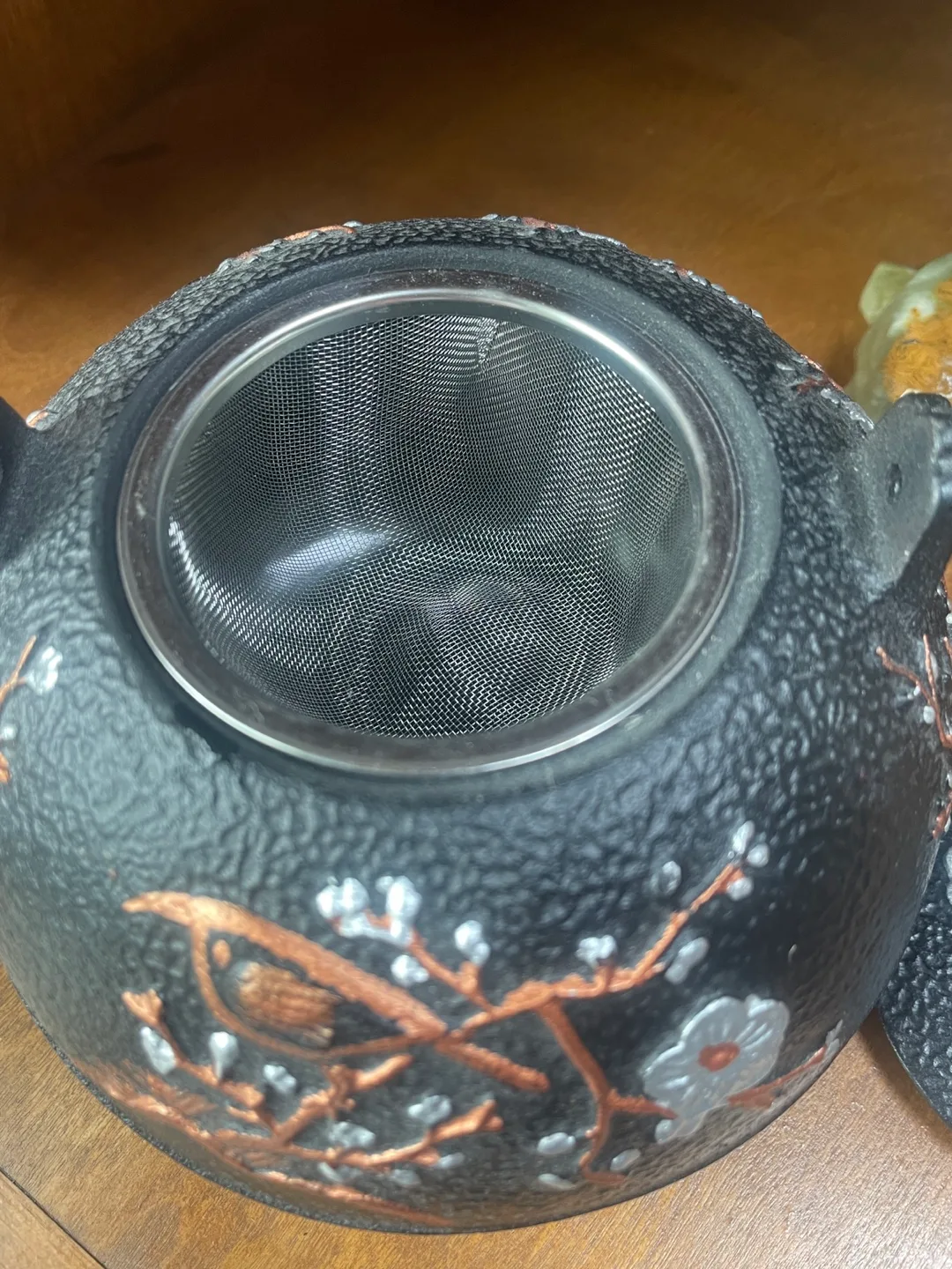 Cast Iron Teapot with Bird and Blossom Design image indicator(2)