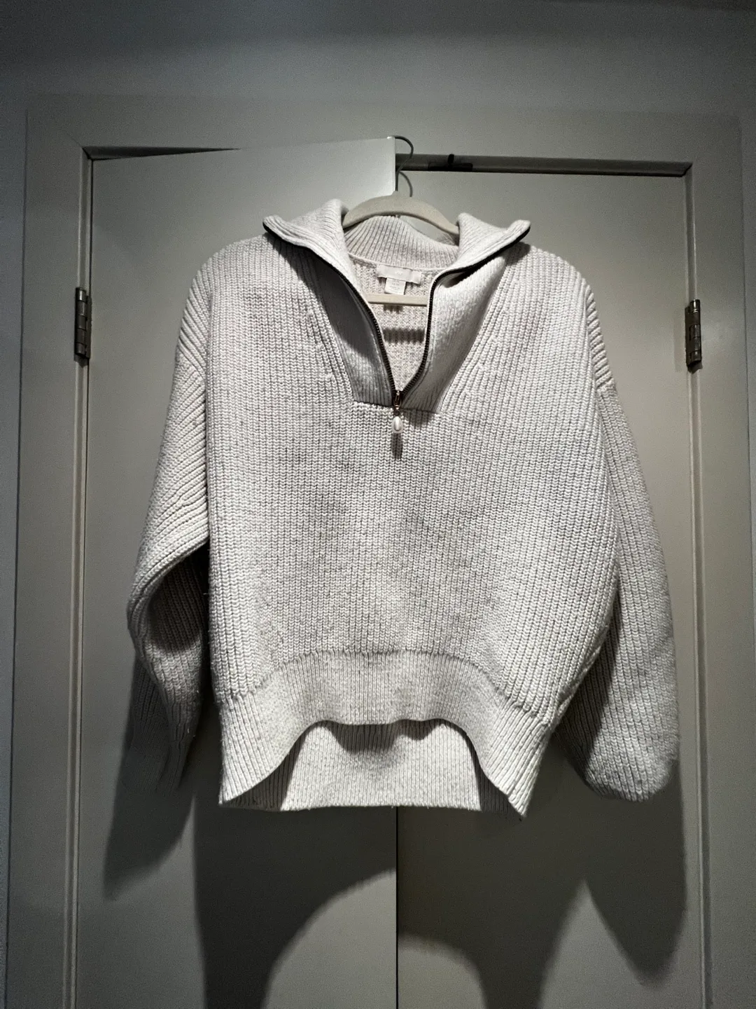 H&M Knitted Zip-Up Sweater - XS thumbnail