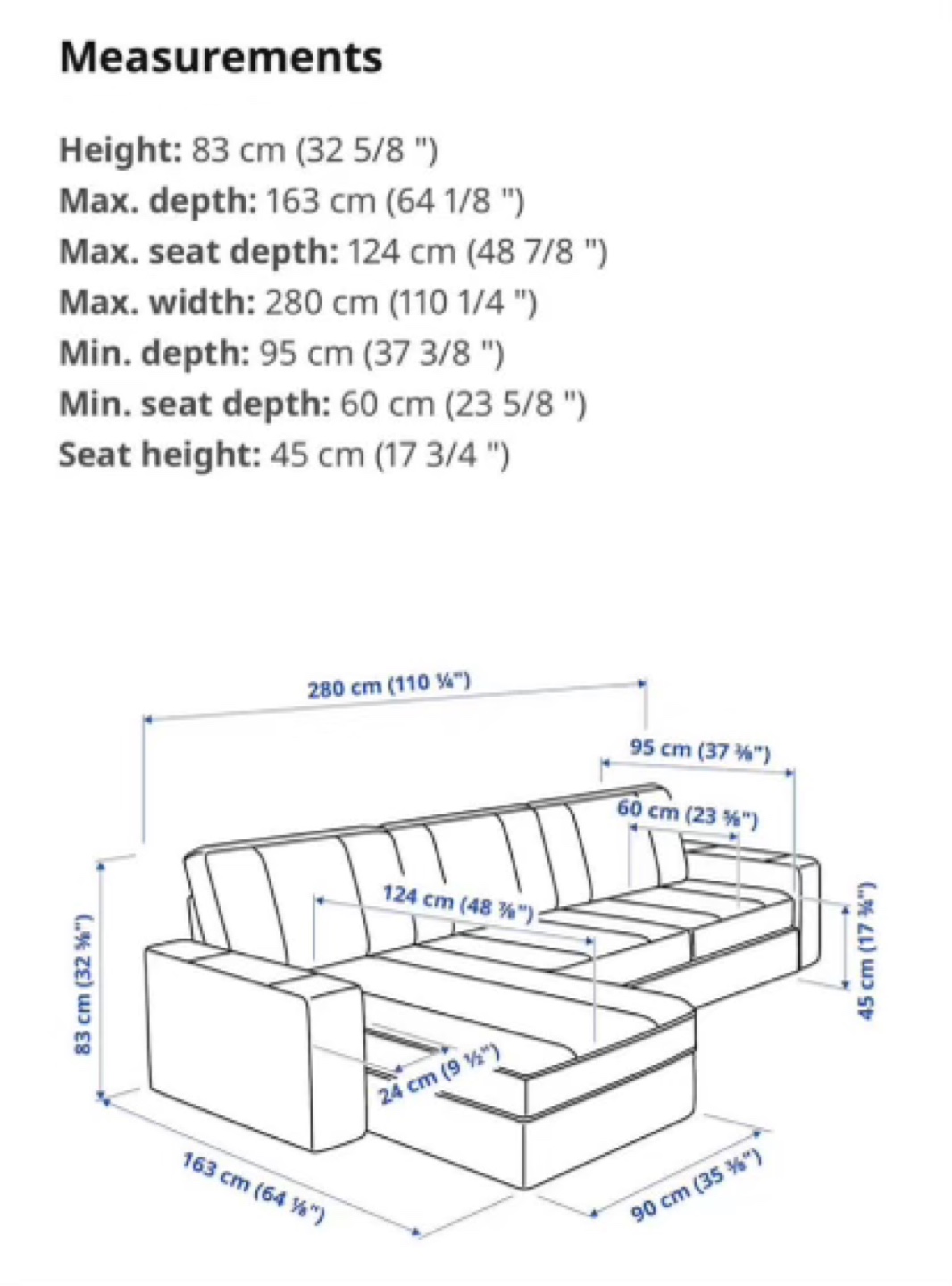 *Delivery Available* IKEA Kivik Sectional Sofa in Grey 🛋️ - photo 2
