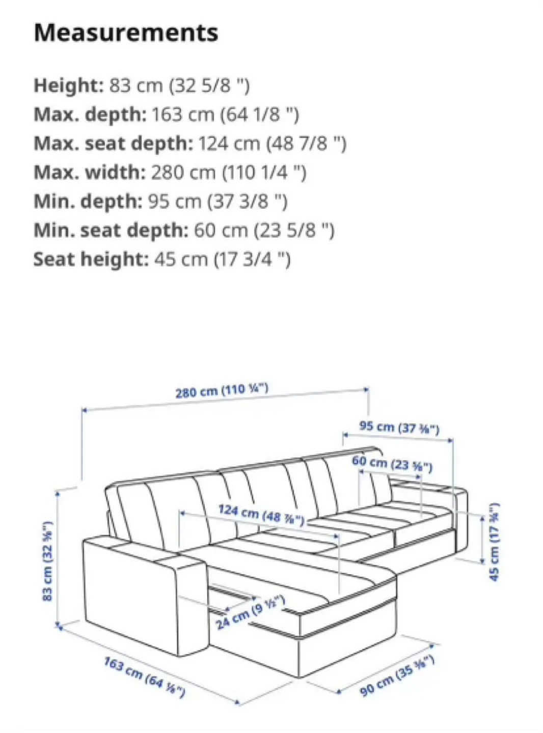 *Delivery Available* IKEA Kivik Sectional Sofa in Grey 🛋️ image indicator(2)