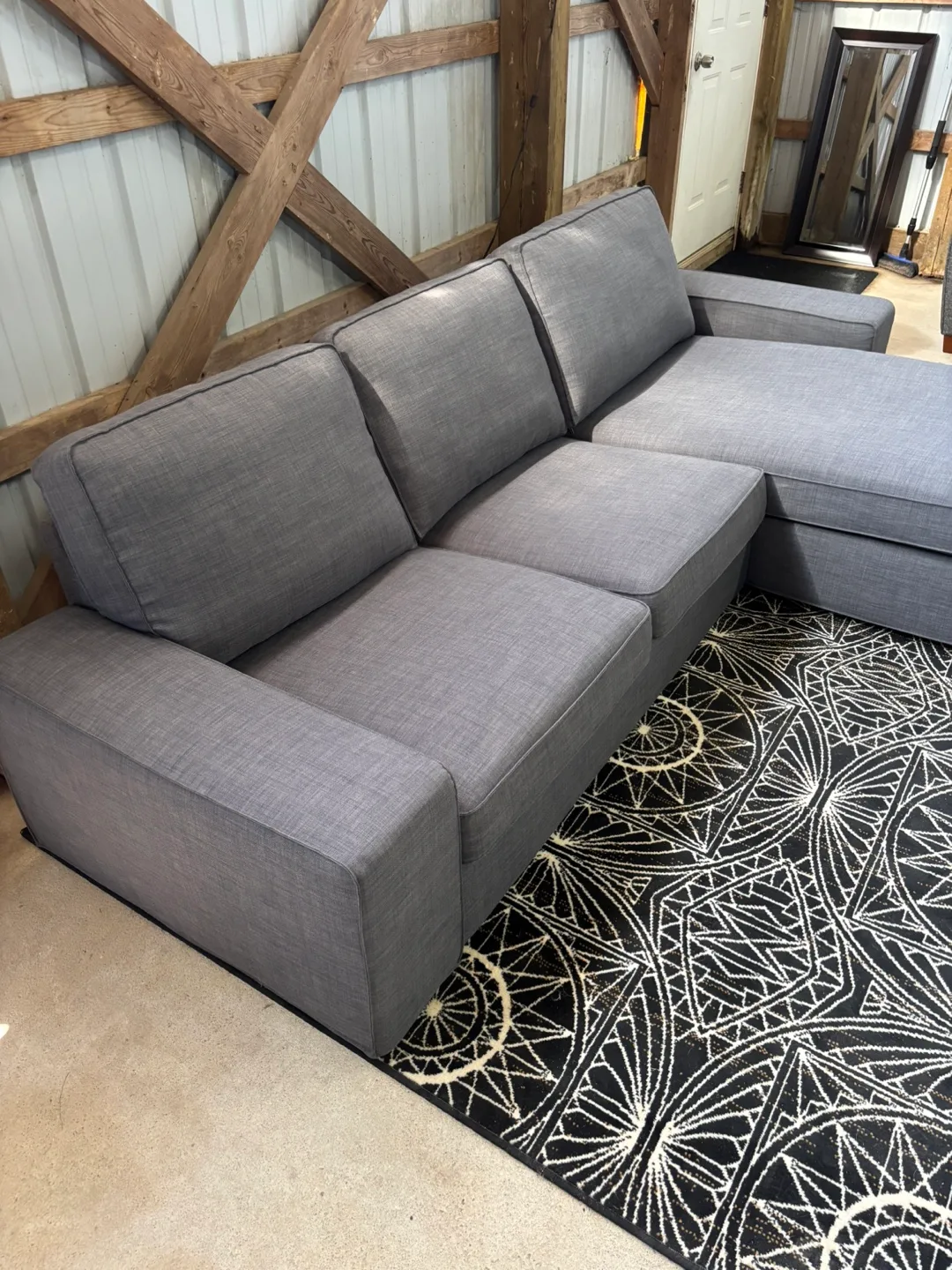 *Delivery Available* IKEA Kivik Sectional Sofa in Grey 🛋️ image indicator(5)