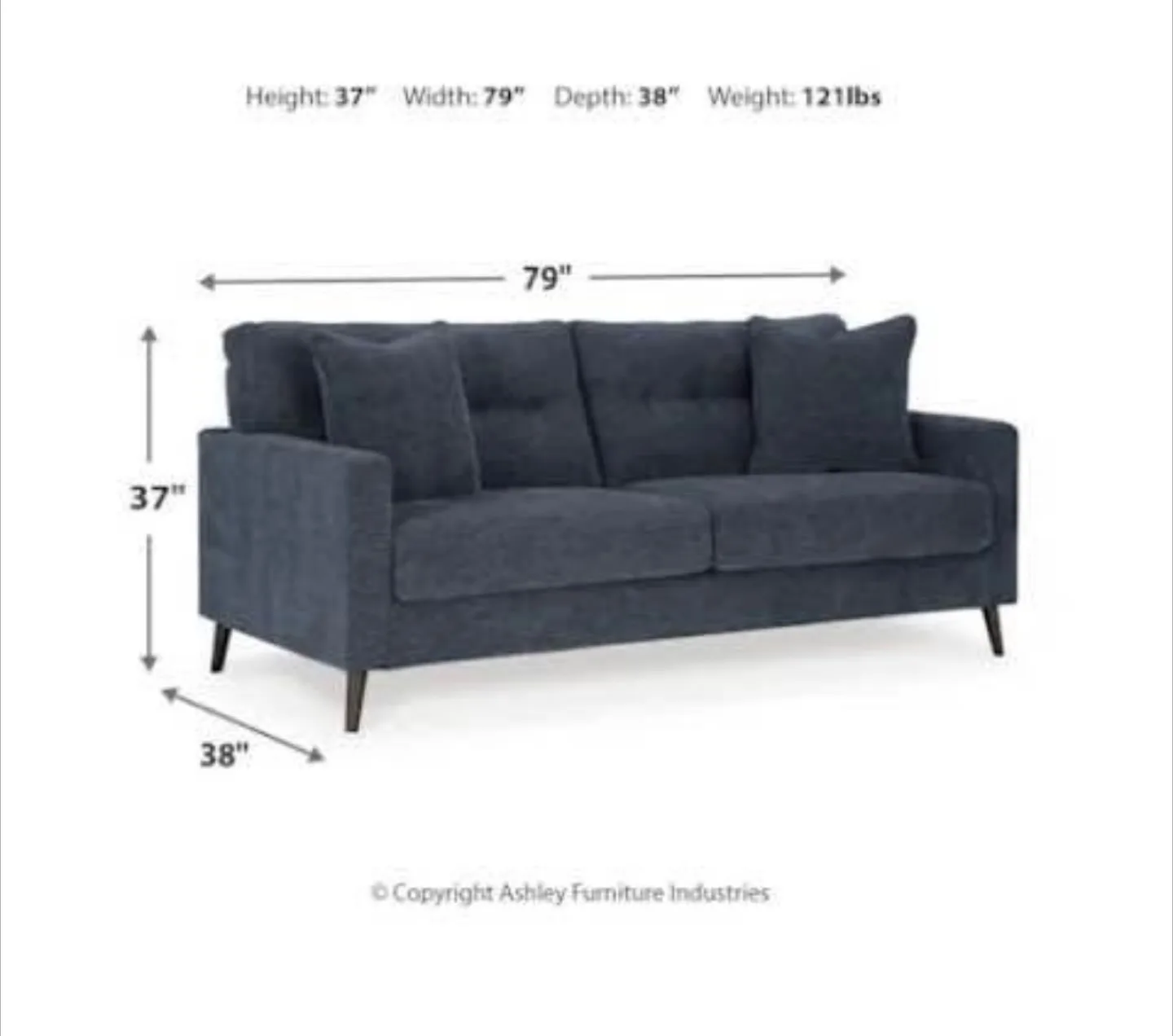 *Delivery Available* Ashley Furniture The Brixler Sofa in Grey image indicator(6)