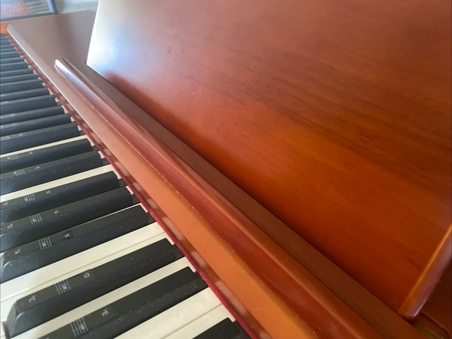 Wooden E-Piano with Note Stickers image indicator(2)