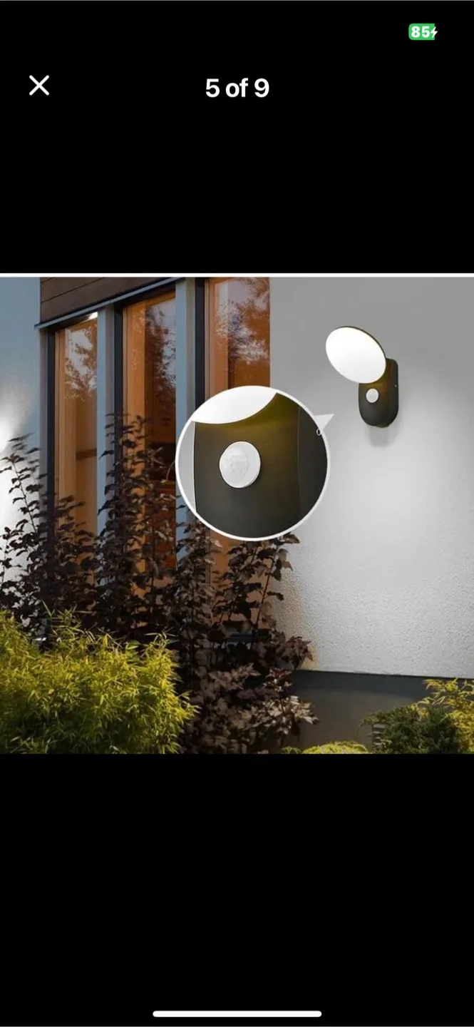 New - Outdoor Motion Sensor Wall Light - IP65 Waterproof image indicator(4)