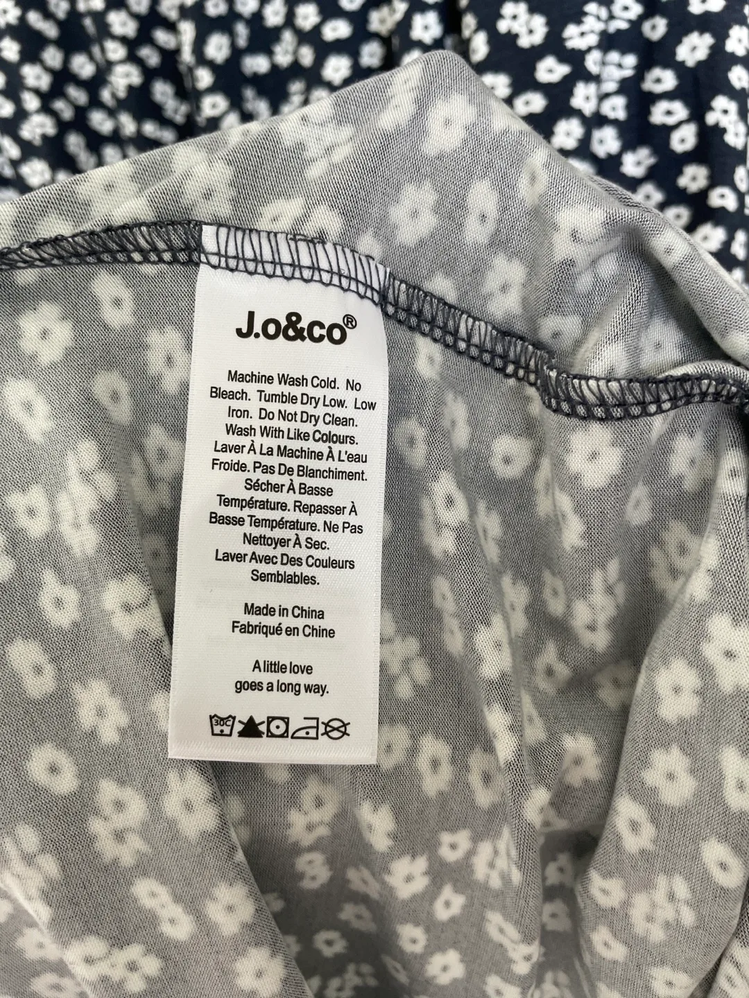 J.O&Co. Black and White Floral Print Wide Leg Jumpsuit image indicator(5)