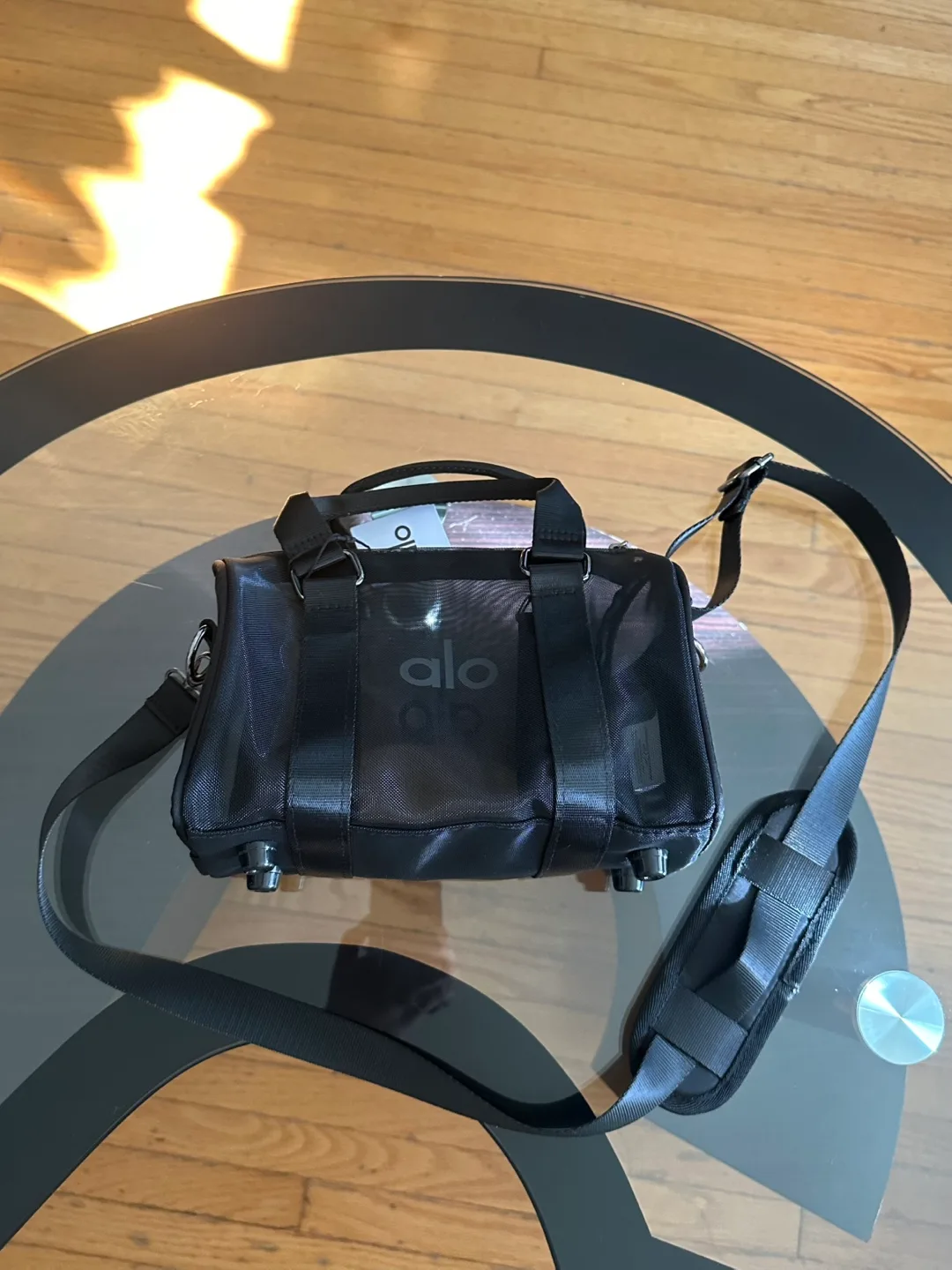 Alo Yoga Mini Sheer Duffle Bag - Black thumbnail