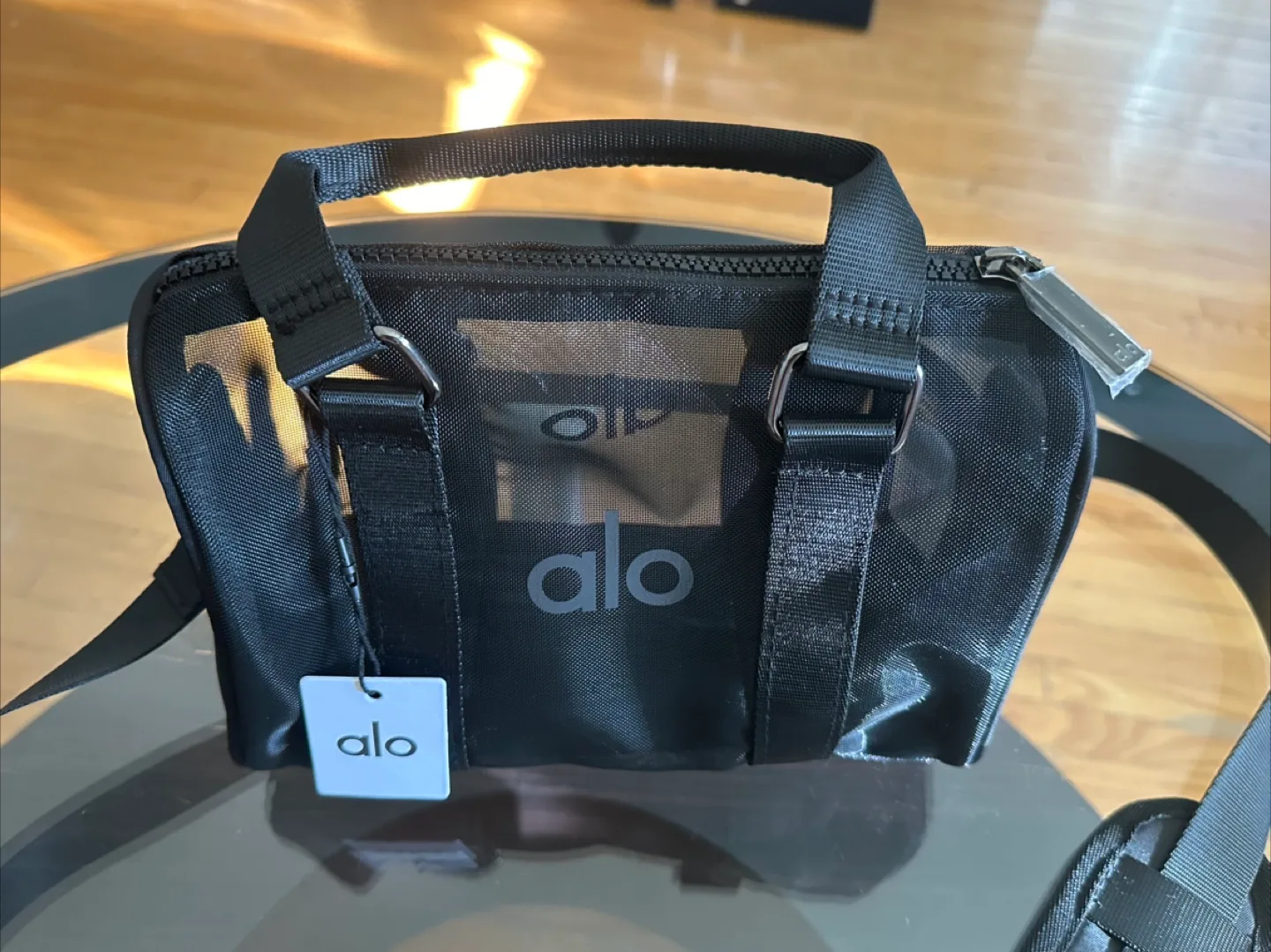 Alo Yoga Mini Sheer Duffle Bag - Black image indicator(2)
