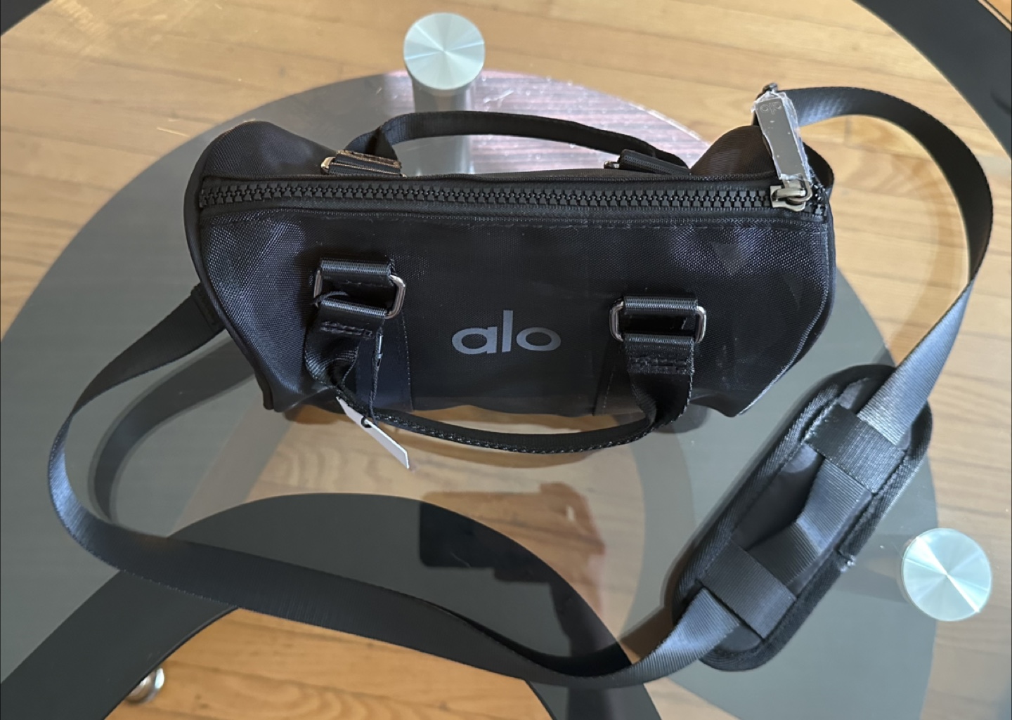 Alo Yoga Mini Sheer Duffle Bag - Black - photo 3