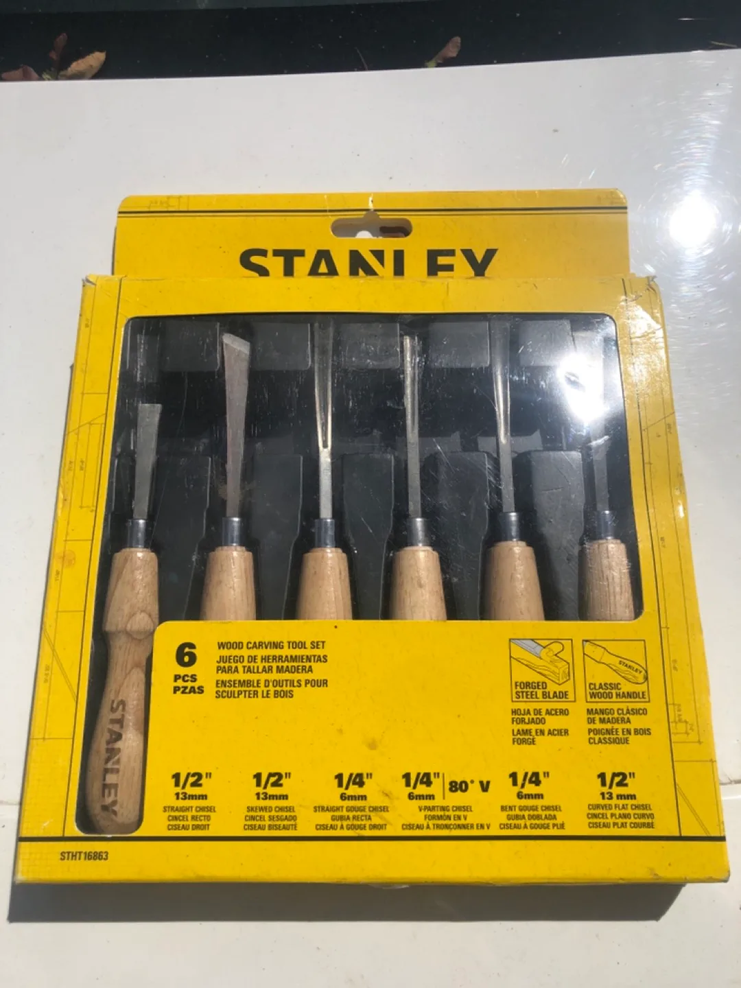 Stanley Wood Carving Tool Set - 6 Piece thumbnail
