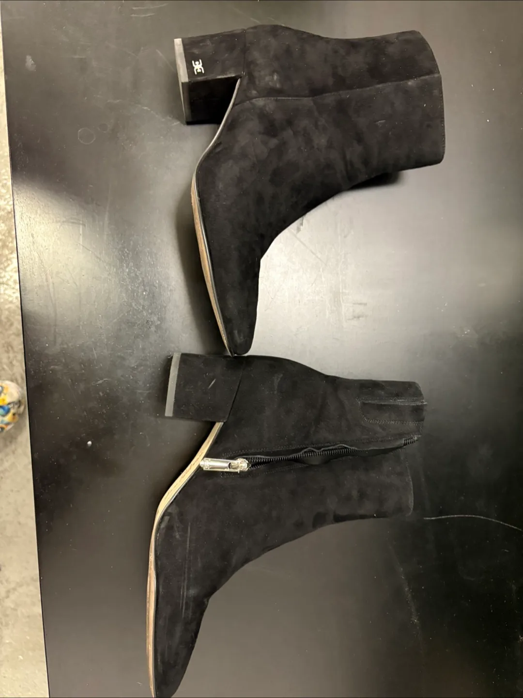 Sam Edelman Regan Black Suede Ankle Boots - Size 6.5M thumbnail