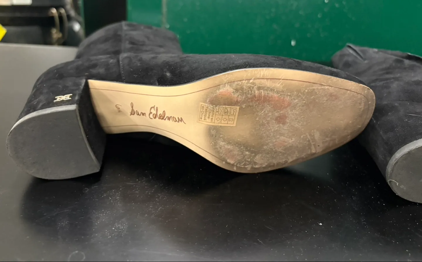 Sam Edelman Regan Black Suede Ankle Boots - Size 6.5M image indicator(2)