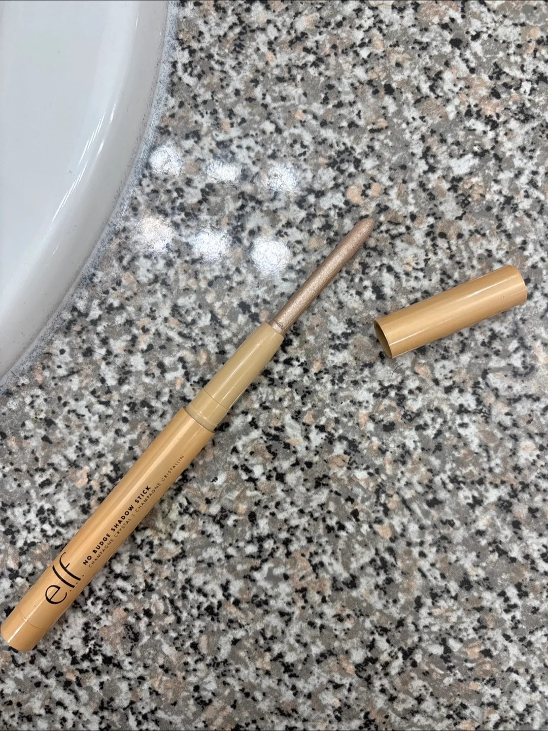 e.l.f. No-Budge Shadow Stick - Champagne Crystal image indicator(4)