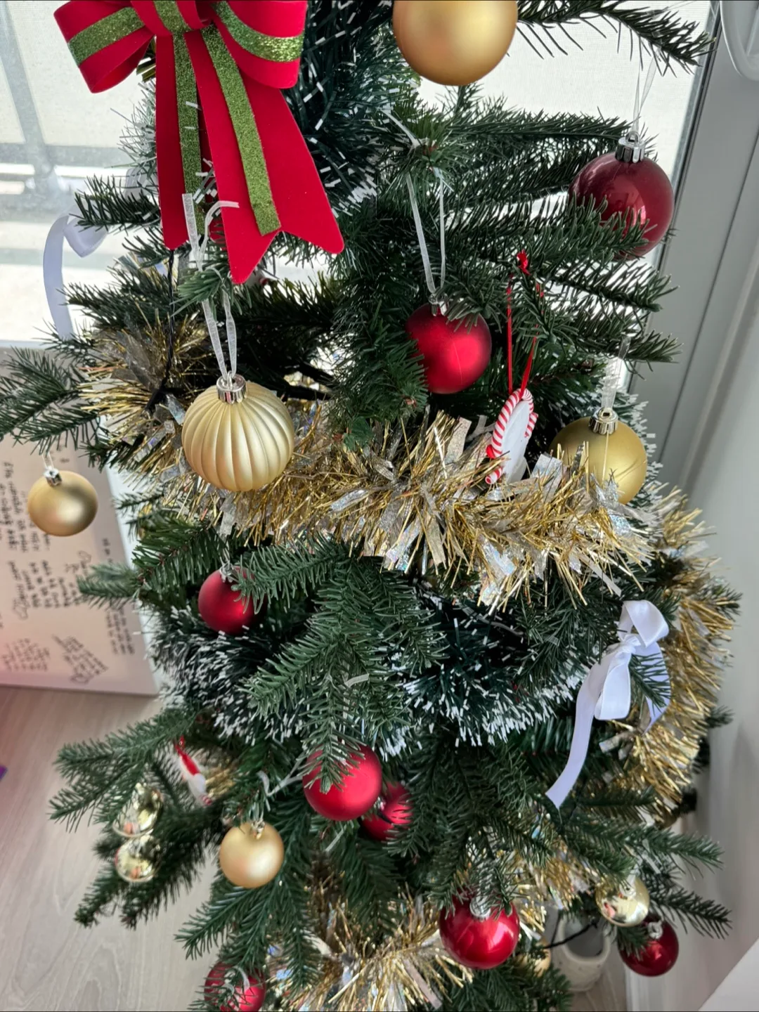 IKEA Artificial Christmas Tree + ornaments + lights image indicator(3)