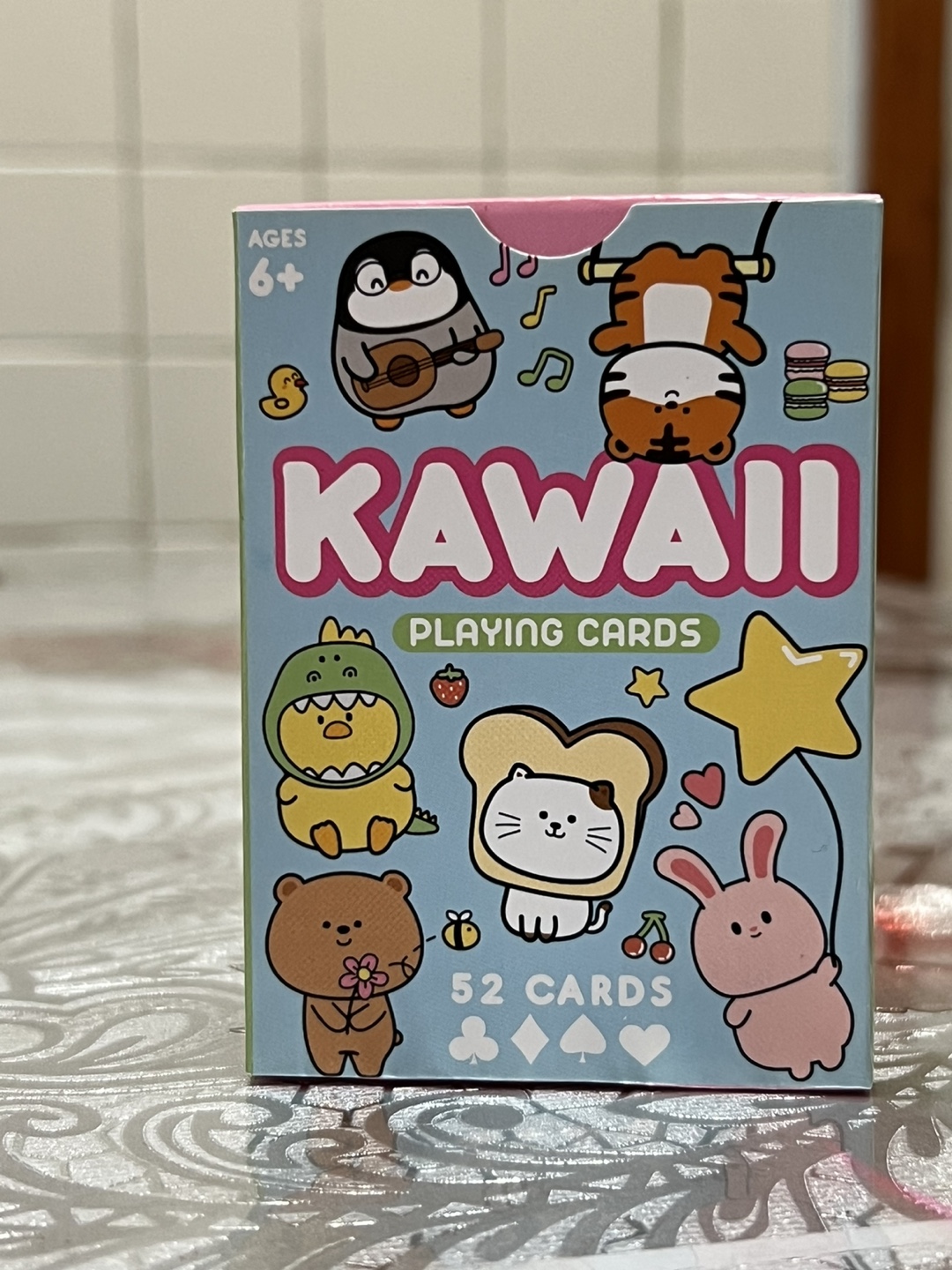 Kawaii Playing Cards - 52 Cards, Ages 6+