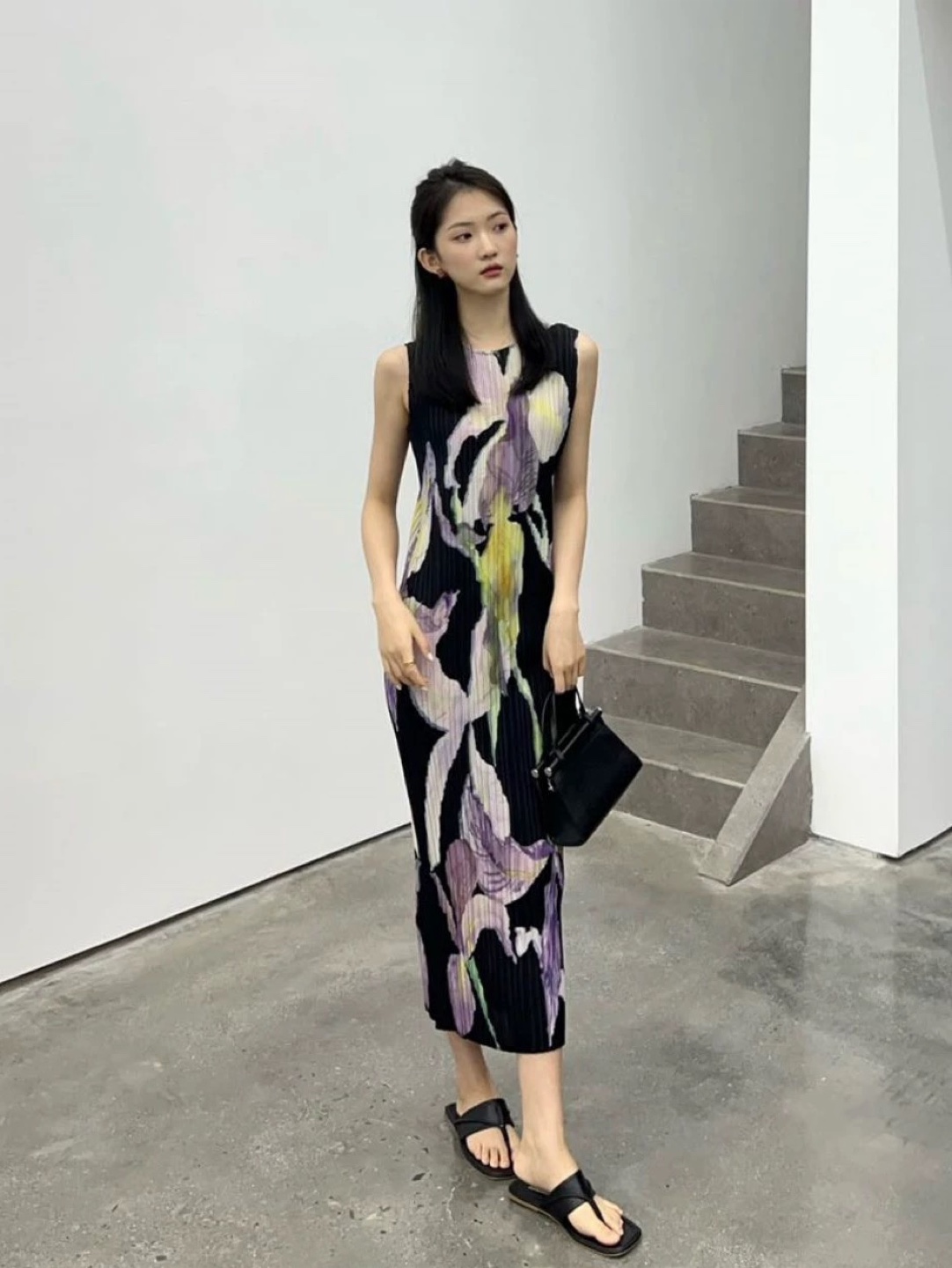 Miyake dress Pleated skirt