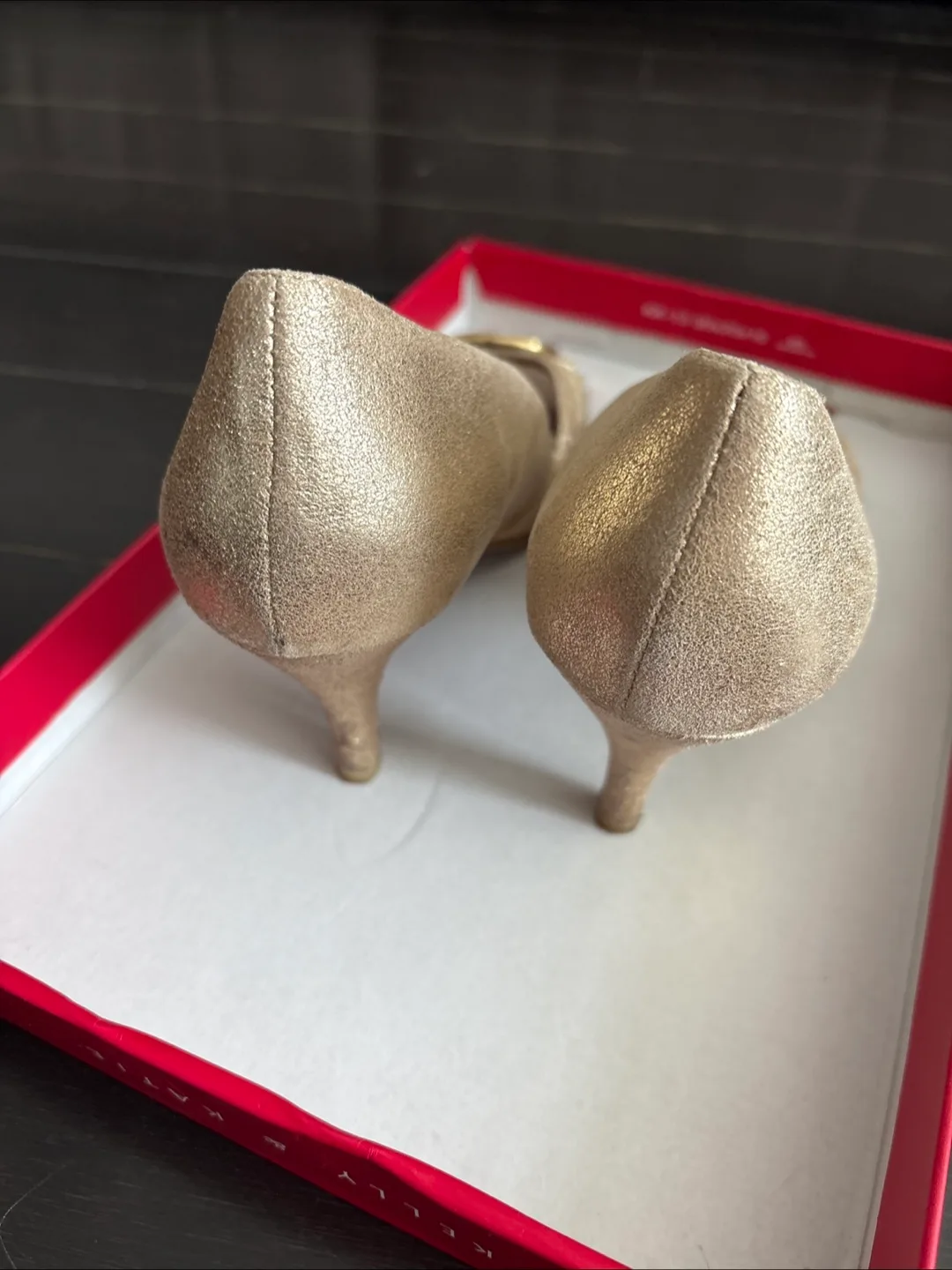 Gold Naturalizer Peep-Toe Heels - Size 6 image indicator(2)