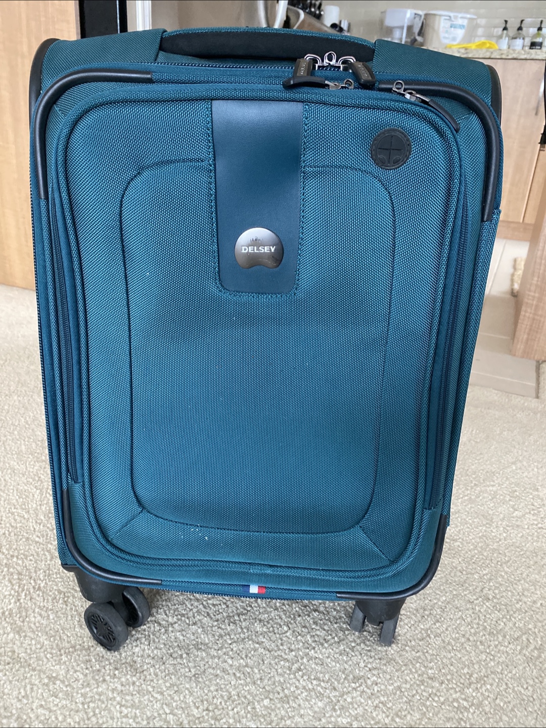 Delsey Carry-On Suitcase - Teal