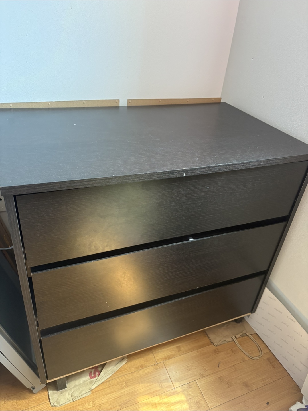 Dark brown 3-drawer dresser TARGET