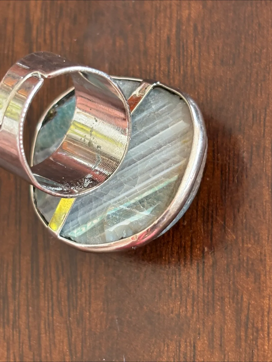 Vintage Ring with Ocean-Inspired Stone image indicator(2)