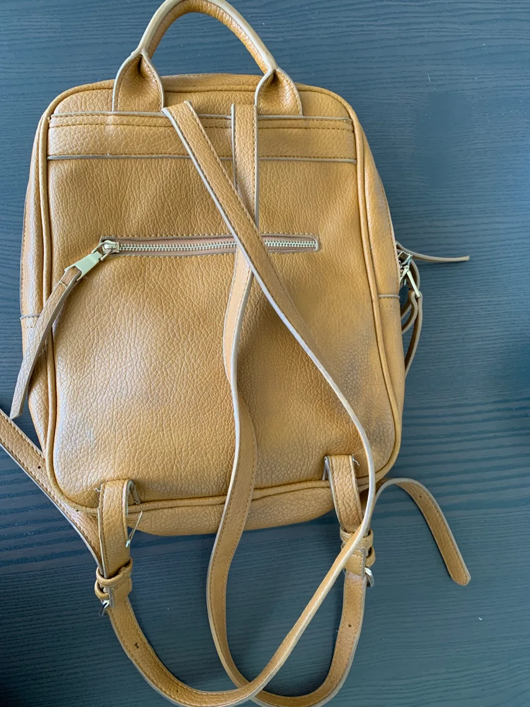 Mustard Yellow Mini Backpack thumbnail