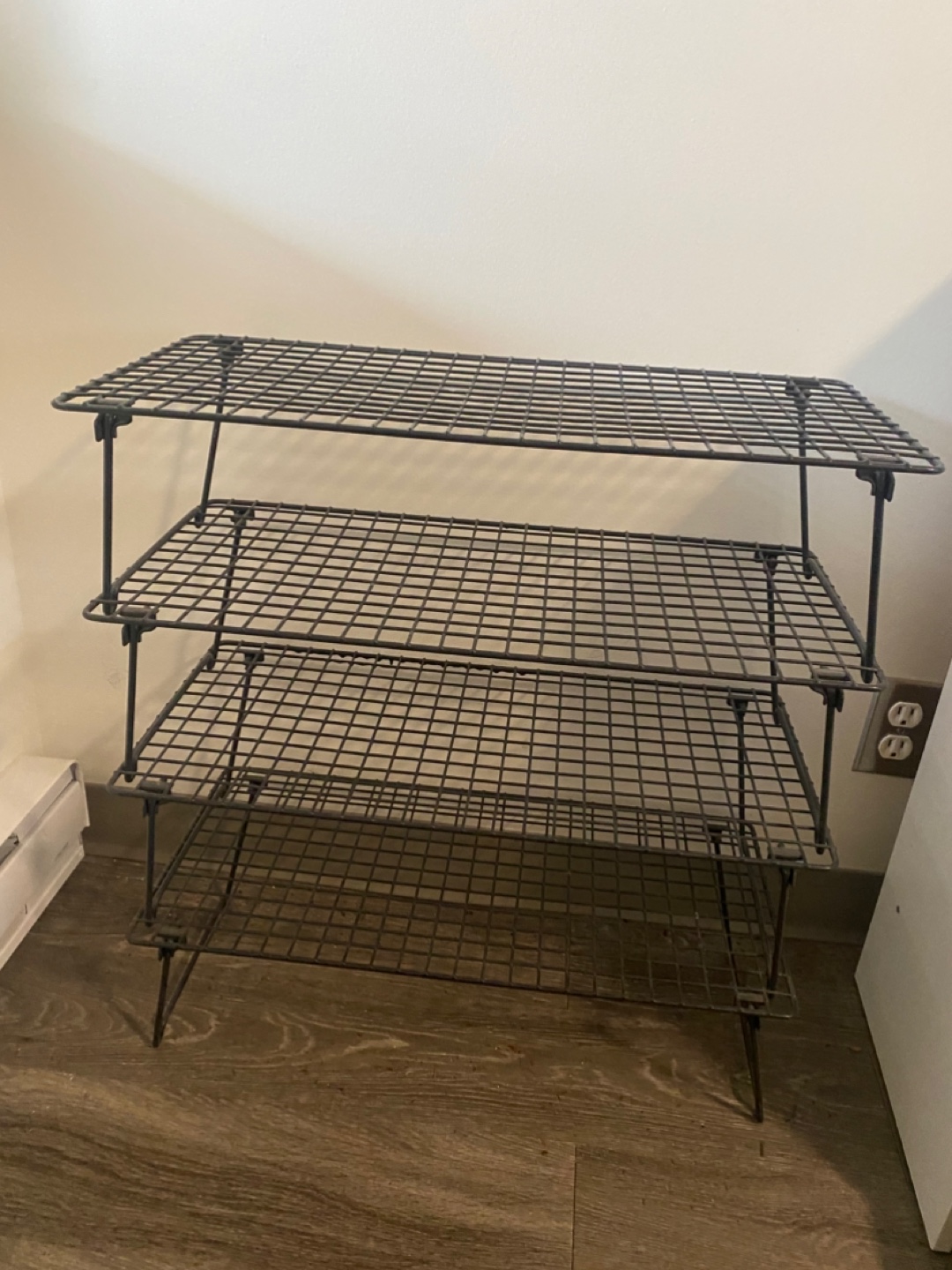 Three-Tier Wire Shoe Rack