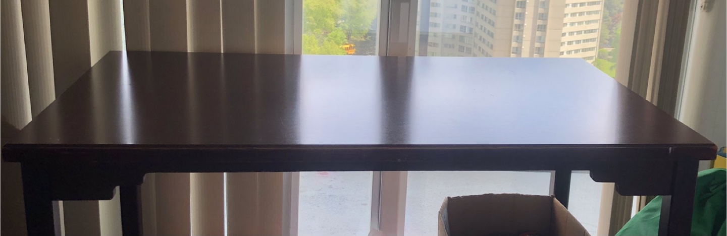 Dark Brown Rectangular Table 3 by 4