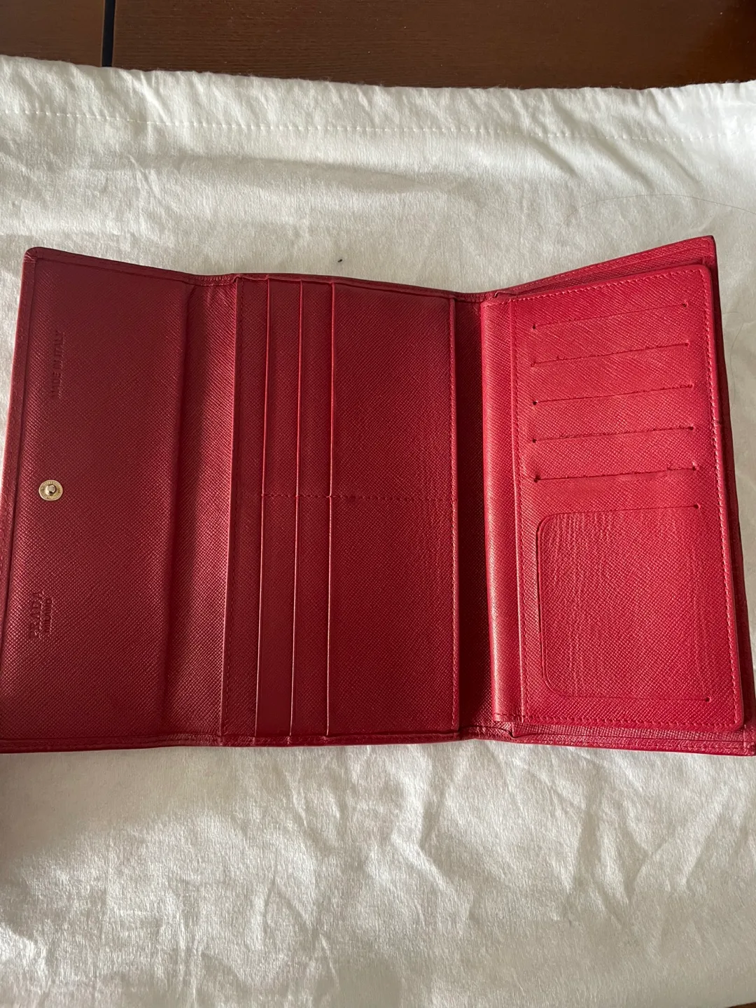 Prada Red Leather Wallet image indicator(3)