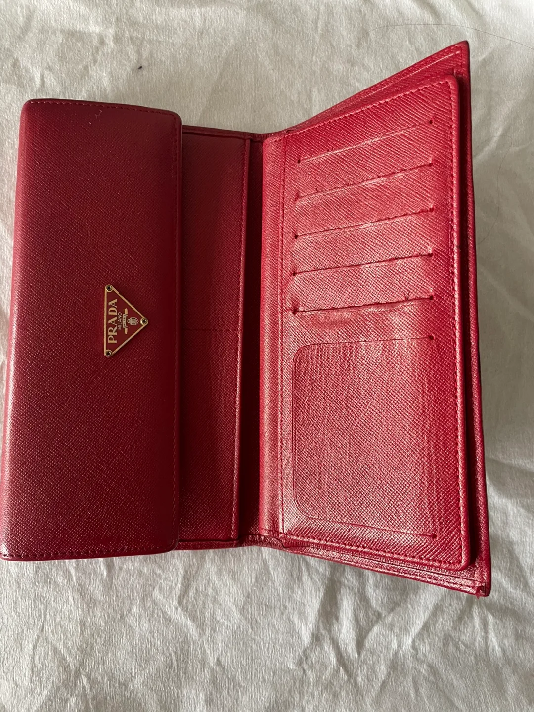 Prada Red Leather Wallet image indicator(2)