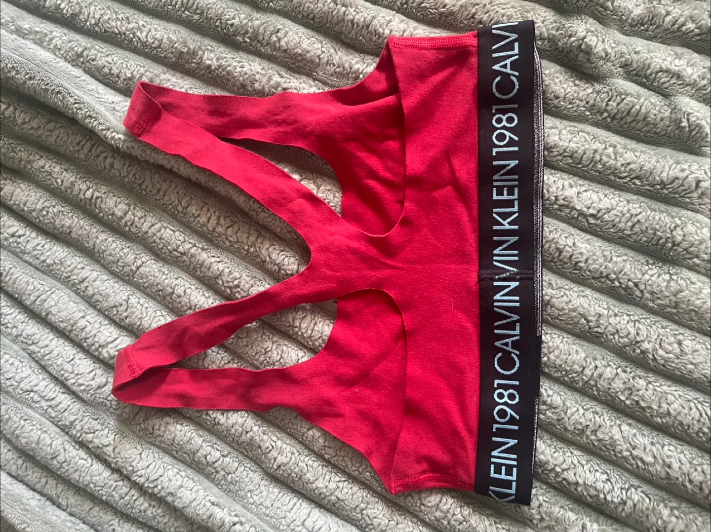 Calvin Klein Red Bralette/ sports bra image indicator(2)