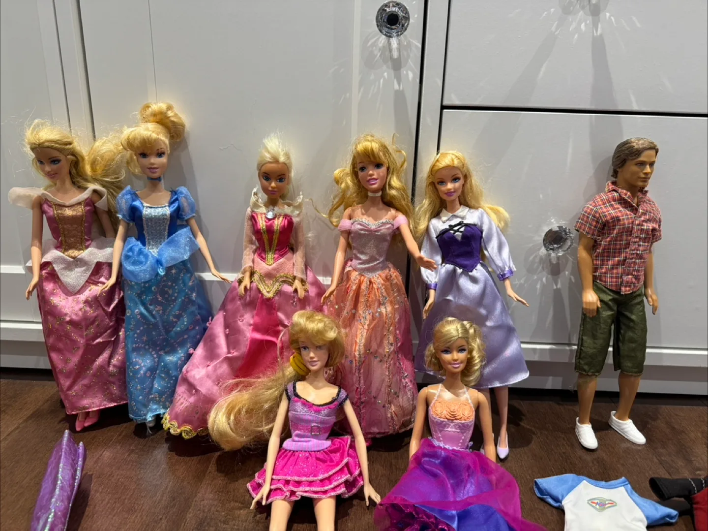 Lot of Disney Princess & Barbie Dolls with Accessories image indicator(2)