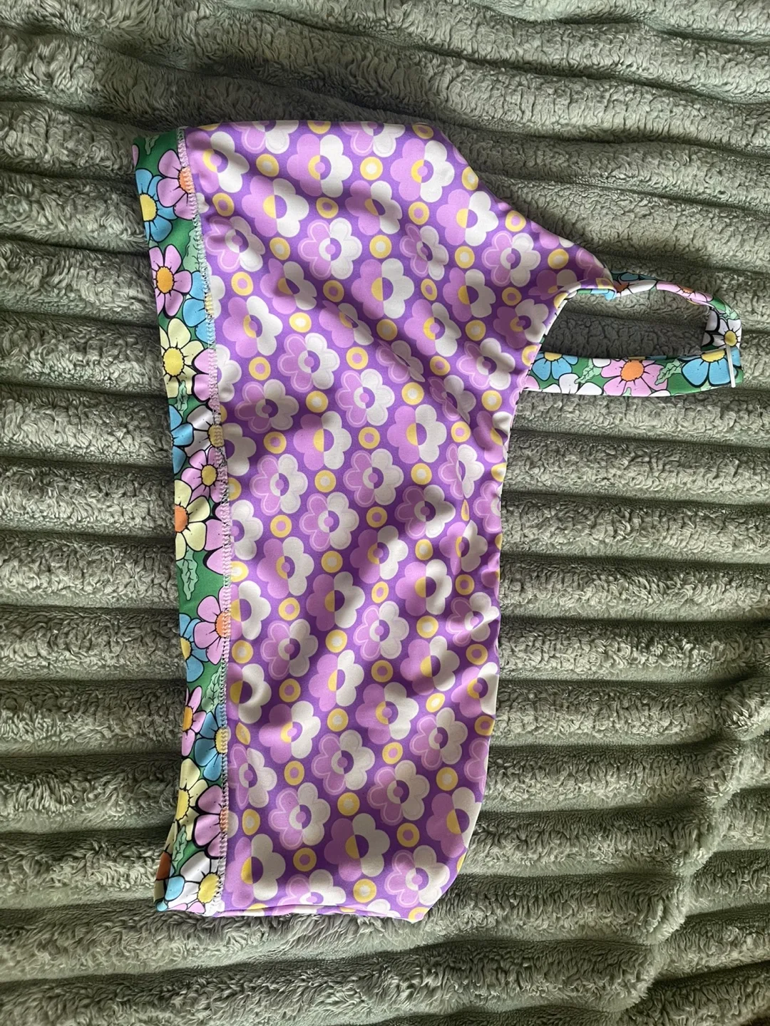 Reversible Floral Crop Top/ Swim top image indicator(2)