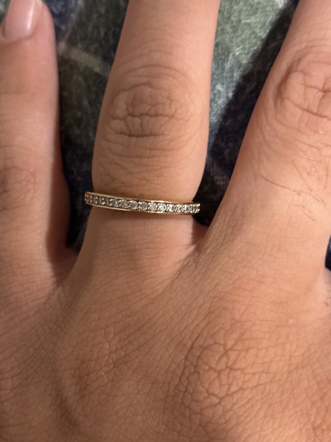 Swarovski Rose Gold Diamond Eternity Band